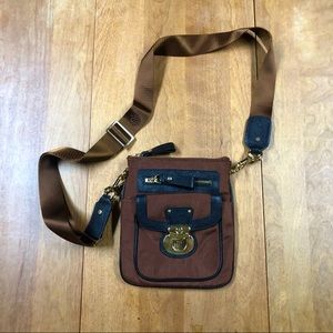 JPK Paris 75 Brown/Gold Crossbody Handbag